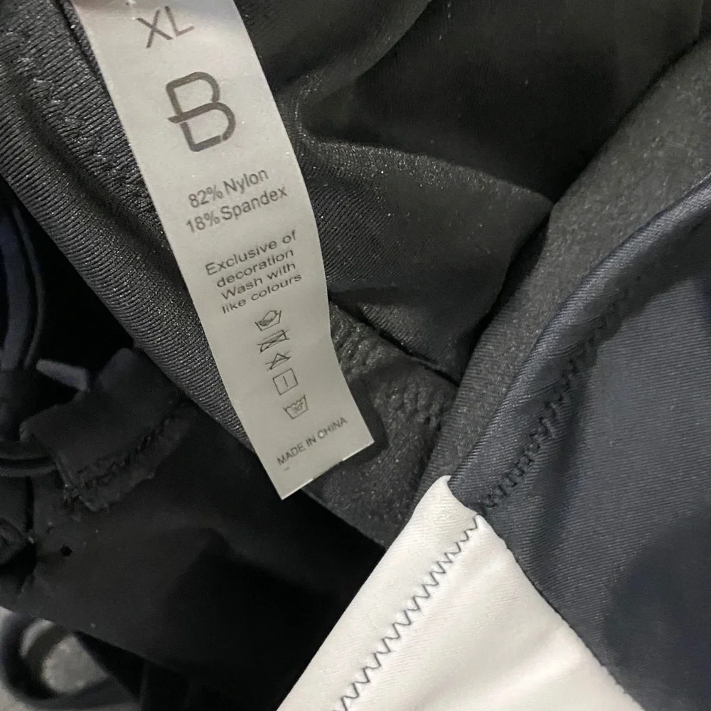 Women’s Black and White One-Piece Swimsuit Swimwear Bathing Suit Athletic - Picture 3 of 4